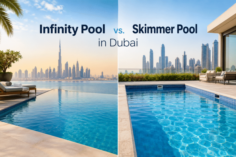 Infinity Pool vs Skimmer Pool in Dubai